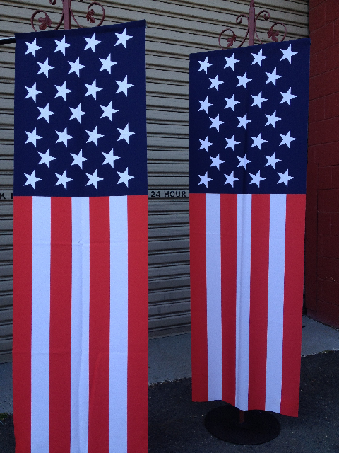 BANNER, Hanging USA Flag - 60 x 180cm